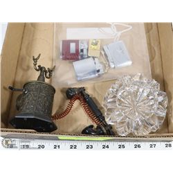 3 VINTAGE LIGHTERS (NEED FUEL/FLINT) 2 NOVELTY