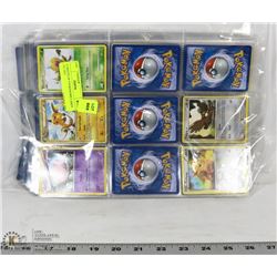 34 SHEETS OF 9 POKEMOMN CARDS 1995-2015
