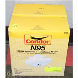 2 BOXES OF 20 N95 RESPIRATORS