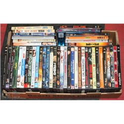 FLAT OF ASSORTED DVDS