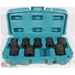 MAKITA HD 8 PIECE 1/2" DRIVE 8-22 SOCKET SET
