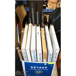 LOT OF 11 BANDSAW BLADES IN ASSORTED LENGTHS &
