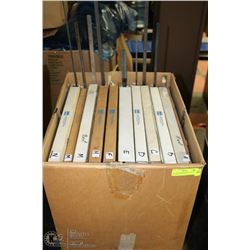 LOT OF 11 BANDSAW BLADES IN ASSORTED LENGTHS &