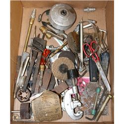 BOX OF ASSORTED TOOLS INCL PUNCHES