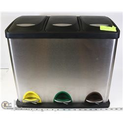 3 WAY GARBAGE BIN 3 STEP SECTIONS