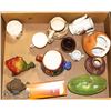 Image 1 : BOX WITH COLLECTIBLES INCL NEW BEER GLASS,