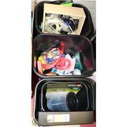 GROUP OF GARBAGE CANS SOLD WITH OFFICE SUPPLIES