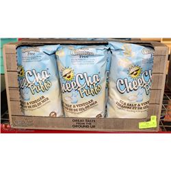 6 LARGE BAGS CHEECHA PUFFS SEA SALT AND VINEGAR