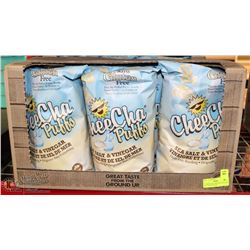 6 LARGE BAGS CHEECHA PUFFS SEA SALT AND VINEGAR