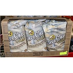 6 LARGE BAGS CHEECHA PUFFS SEA SALT AND SPICED