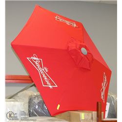 NEW BUDWEISER PATIO TABLE UMBRELLA