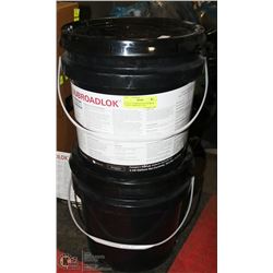 LOT OF 2 NUBROADLOK PREMIUM CARPET ADHESIVE 4 GAL