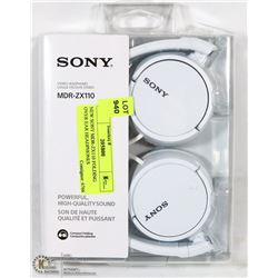 NEW SONY MDR-ZX110 FOLDING OVER EAR HEADPHONES