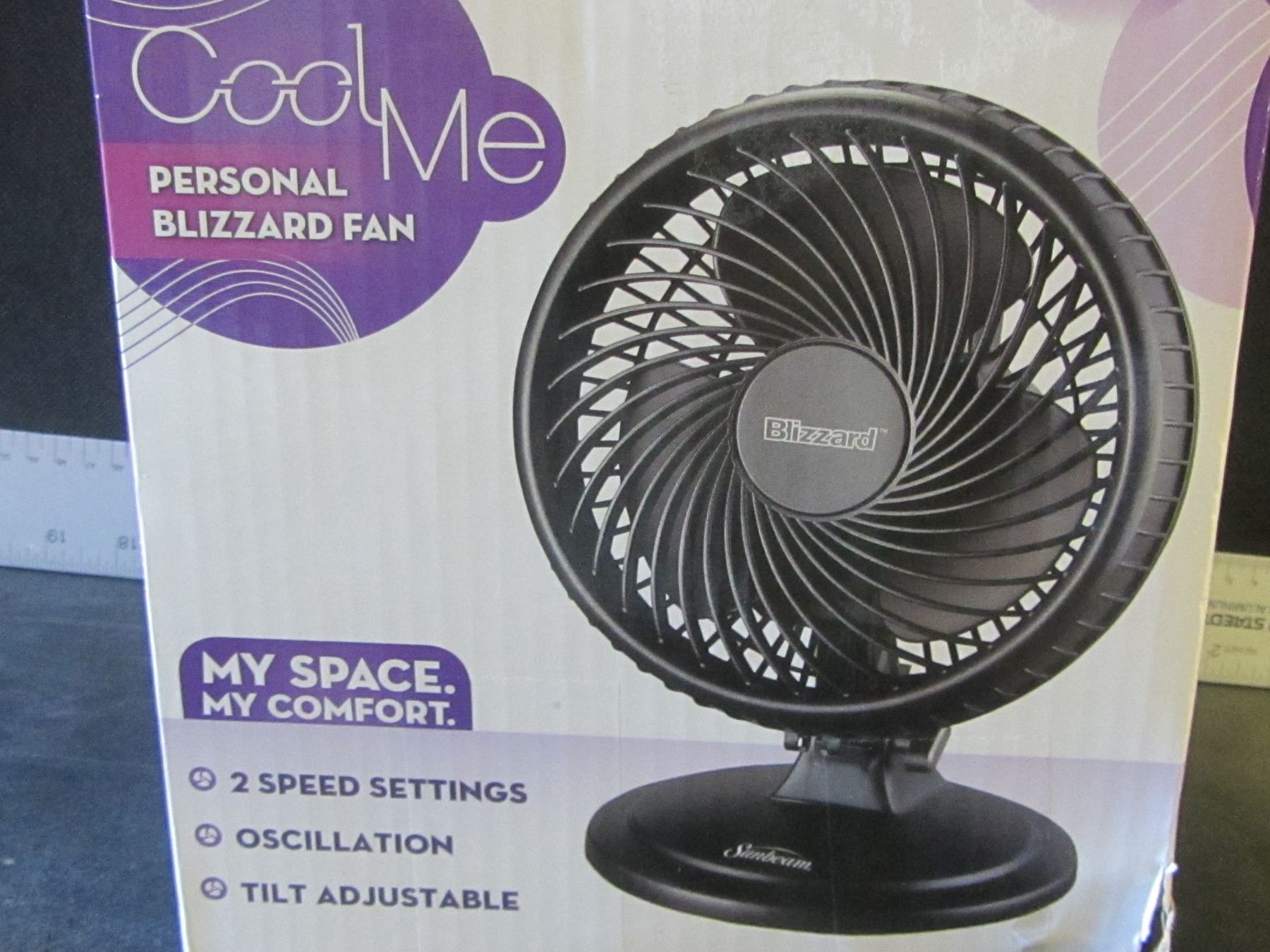 Sunbeam Table Fans New Sunbeam cool me fan / 2 speed settings / oscillation / tilt adjustable
