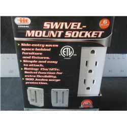 New swivel mount socket / side entry saves space