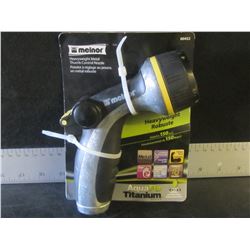 New Melnor Heavyweight Metal hose nozzle with thumb control
