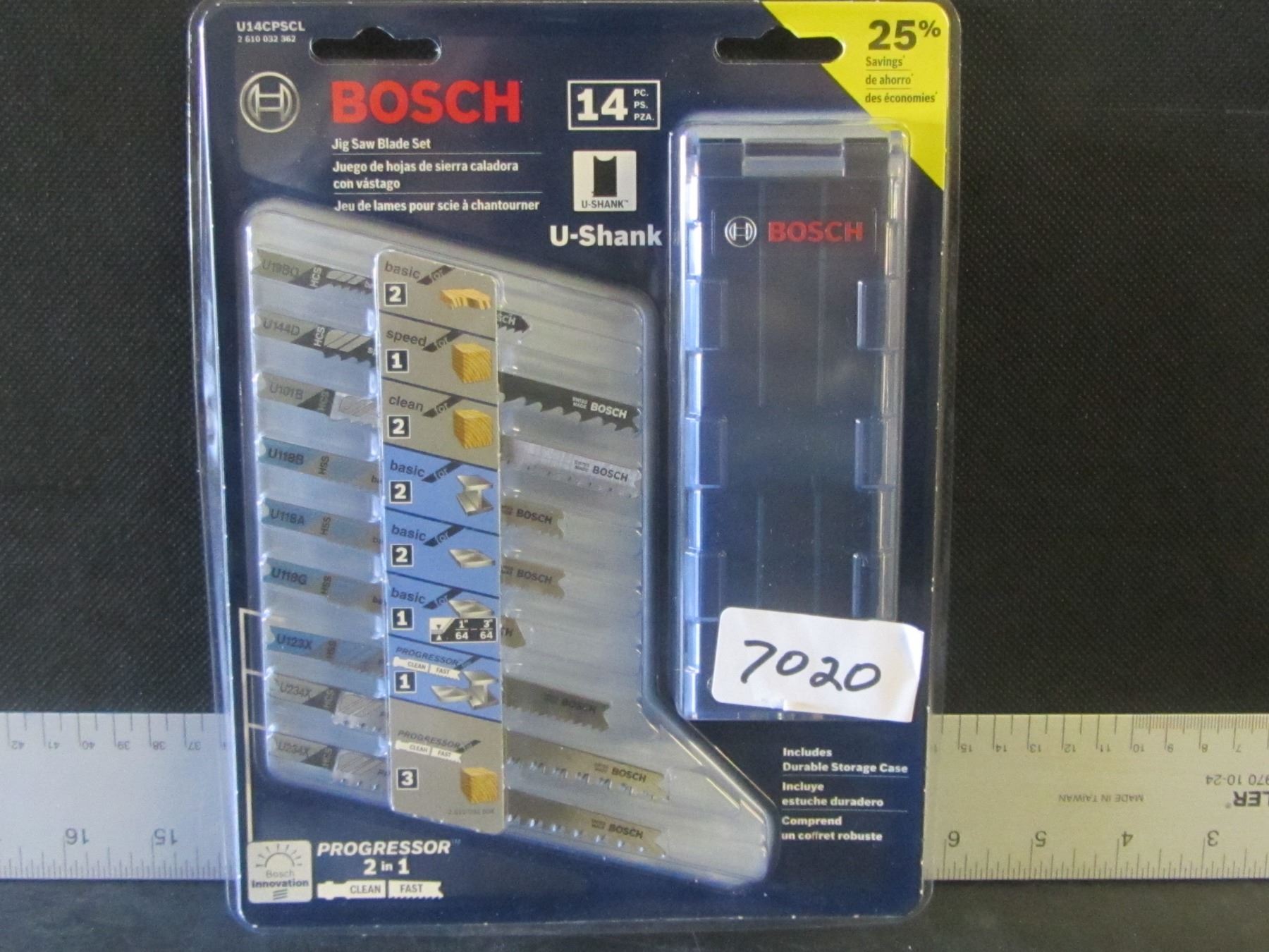 New Bosch 14 piece Jig Saw Blade set / with storage case Klondike On