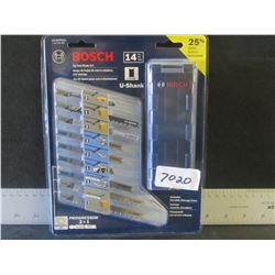 New Bosch 14 piece Jig Saw Blade set / with storage case