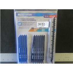 New MasterCraft 12 piece Recip / Sawzall blade set 6 & 9" blades