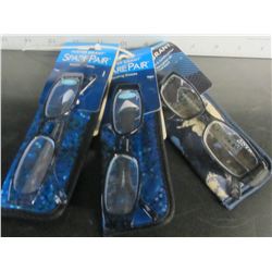 3 New Foster Grant reading glasses  + 2.00 with cases