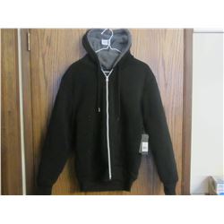 New Hoodie size small black / grey fleece inside