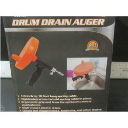 New Drum drain auger / 1/4" x 16ft