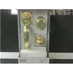 New Keyed brass handle set with knob