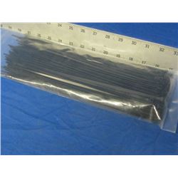 New 12" Heavy Duty black cable / zip ties