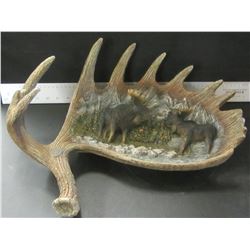 Canadian faux Moose antler Hanging wall art display