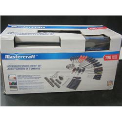New MasterCraft 100 piece screwdriver set