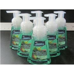 6 New antibacterial Foaming hand soap pear / 7.5 fl oz each