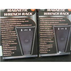 2 New Magnetic Wrench Racks / each holds 12 wrenches / slim profile for