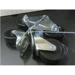 New set of 4 Castors 3" / 2 are swivel / 2 are fixed