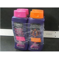 New bundle of 4 Silkience shampoo & conditioner / 2 shampoo & 2 conditioner