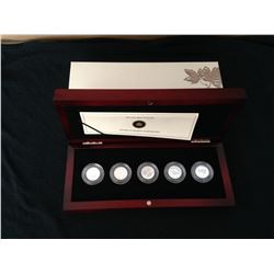 2012 Limited Edition - Farewell Set of 5 Fine Silver 1 cent Coins