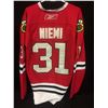 Image 1 : ANTII NIEMI AUTOGRAPHED BLACK HAWKS JERSEY