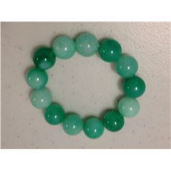 J. Divine - Jade Stretch Flex Cuff Bracelet 17mm.