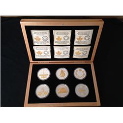 2015 - 5 cent Fine Silver Coin Set - Legacy ot the Canadian Nickel Collector Set
