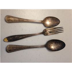 Silver Spon and fork 105gr