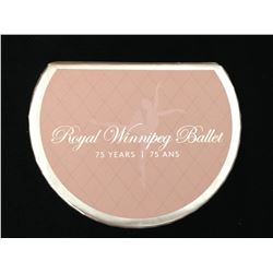 2014 - 75th Anniversary of Royal Winnipeg Ballet Music Box and $20 Fine Silver Coin - 75th Anniversa