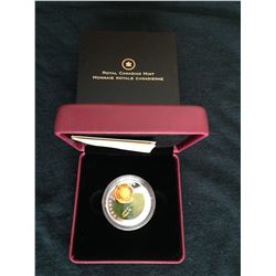 2014 - $20 Fine Silver Coin - Water-lily and Leopard Frog