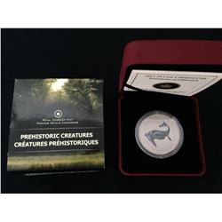 2013 - 25 cent Coloured Coin - Prehistoric Creatures - Tylosaurus Pembinensis