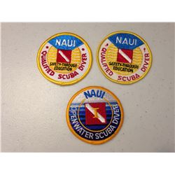 NAUI Scuba Diving Patches