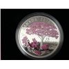 Image 2 : 2016 - $15 Fine Silver Coin - Cherry Blossoms