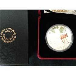2015 - $20 Fine Silver Coin - Baby Animals: White-tailed Deer