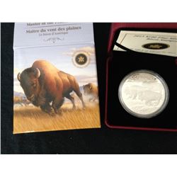 2013 - $100 Fine Silver Coin - Bison Stampede