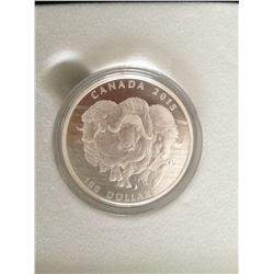 2015 - $100 Fine Silver Coin - The Muskox