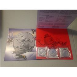 3 X 2014 - $20 Fine Silver Coin - Snowman