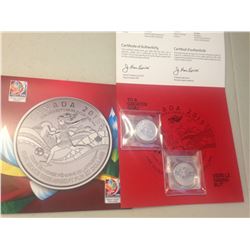 2 X 2015 - $20 Fine Silver Coin - FIFA Women's World Cup