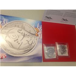 2 X 2015 - $20 Fine Silver Coin  -Gingerbread Man